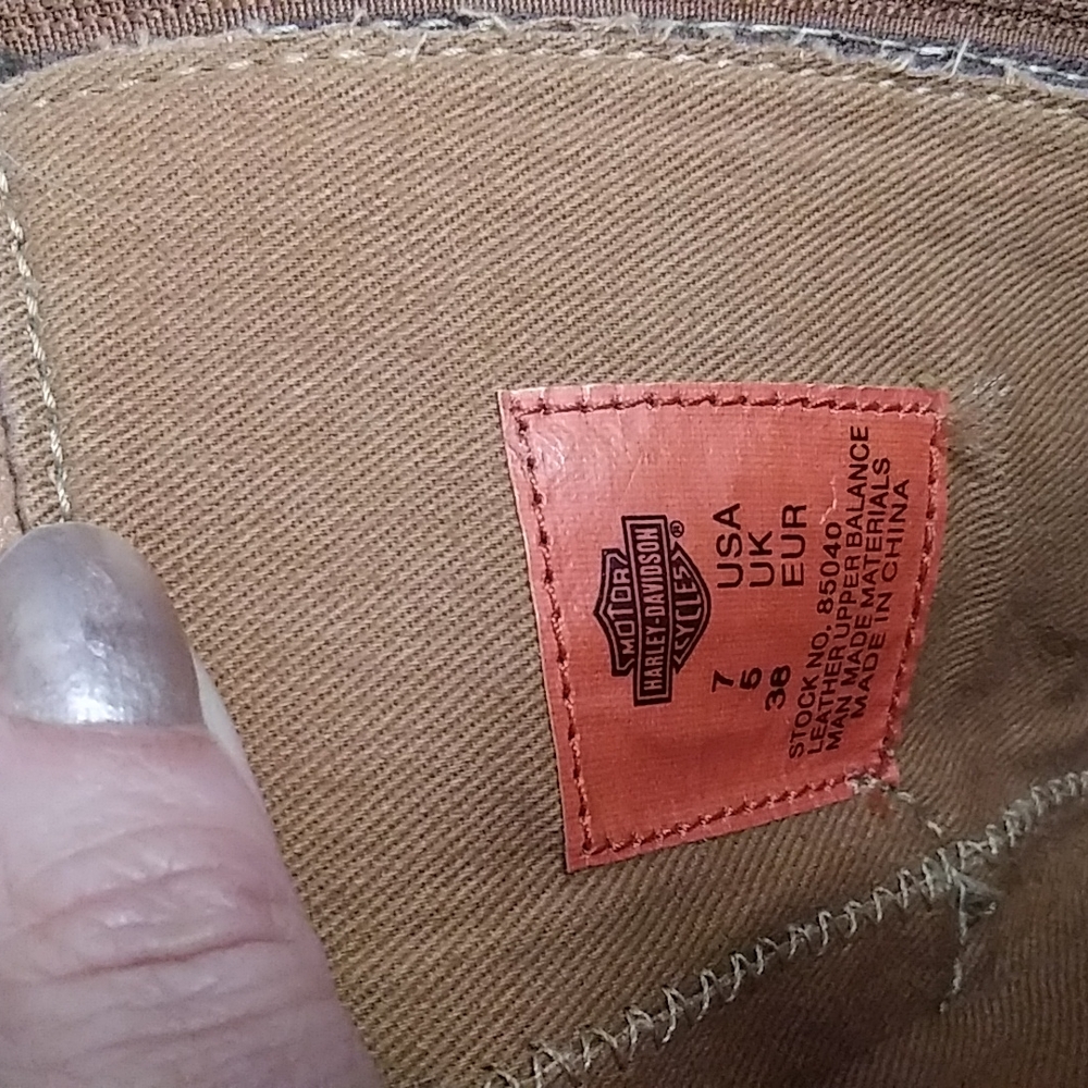Brown Harley Davidson Boots size 7 us
